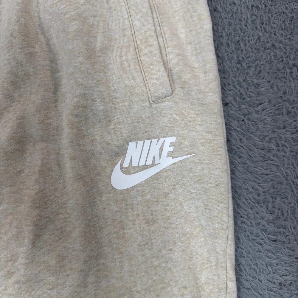 Nike Sportswear Essential Joggers Oatmeal Heather Women 1X Sweatpants Logo